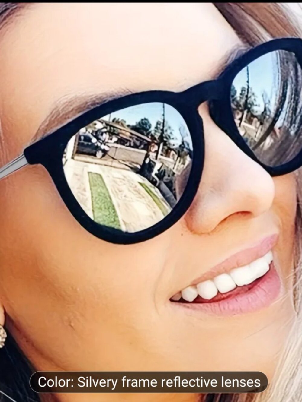 Silvery Reflective lens Sunglasses for Women ray ban wayfarer